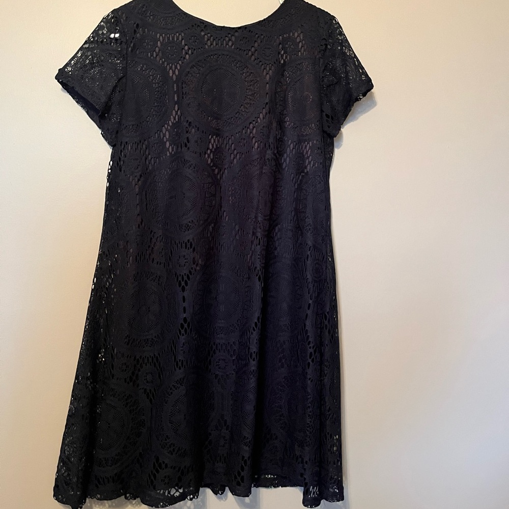 Navy blue lace dress